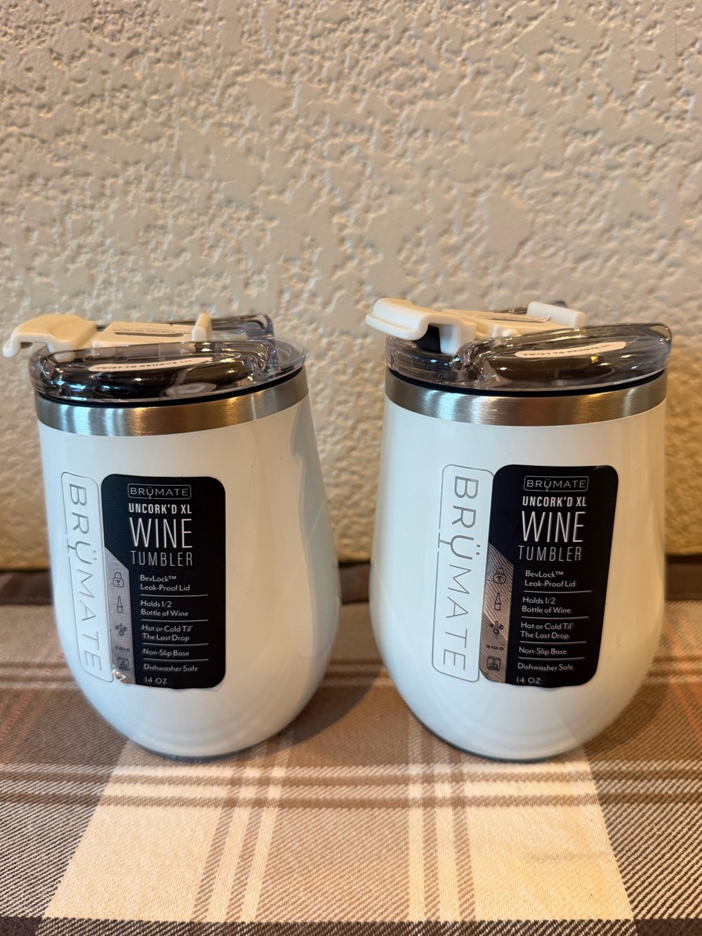 Brumate Ice White Uncork’d XL Insulated Tumbler Set of 2